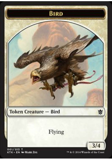(英)鳥トークン / Bird Token【KTK-TOKEN】 No.001
