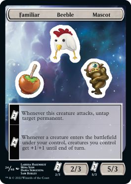 (英)Familiar Beeble Mascot Sticker【UNF-STICKER】 No.024