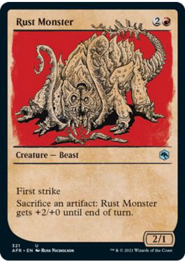 (英)ラスト・モンスター / Rust Monster ★ショーケース枠★(ルールブック・カード) 【AFR】 No.321
