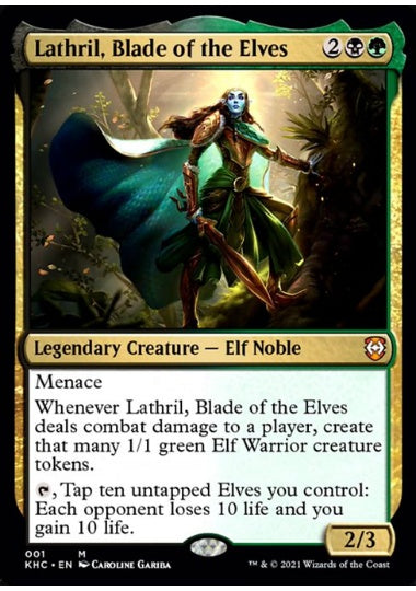 (英)エルフの刃、ラスリル / Lathril, Blade of the Elves【KHC】 No.001