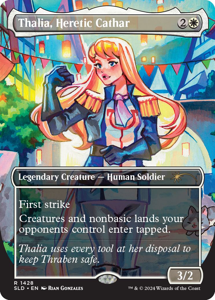 (英)異端聖戦士、サリア / Thalia, Heretic Cathar【SLD】 Pick 'em & Stick 'em No.1428