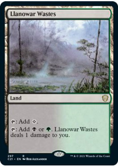 (英)ラノワールの荒原 / Llanowar Wastes【C21】 No.297