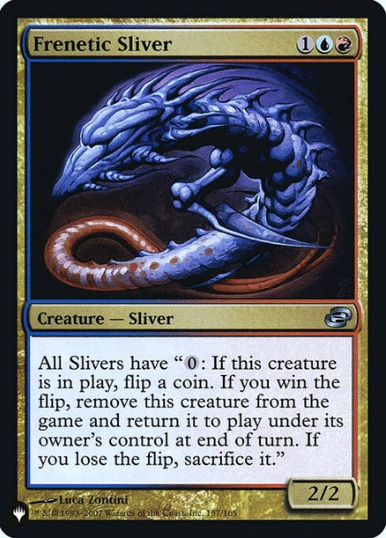 (英)【Foil】熱狂スリヴァー / Frenetic Sliver【SLD-C21】Heads I Win, Tails You Lose No.036