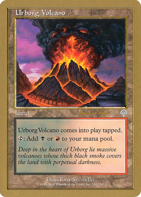(英)アーボーグの火山 / Urborg Volcano【WC01】 World Championship Decks 2001 Tom van de Logt 金枠 No.087