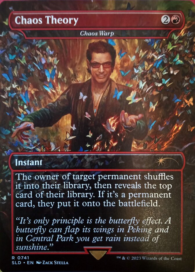 (英)【Foil】Chaos Theory[混沌のねじれ / Chaos Warp]【SLD】Secret Lair x Jurassic World: Dr. Ian Malcolm No.741