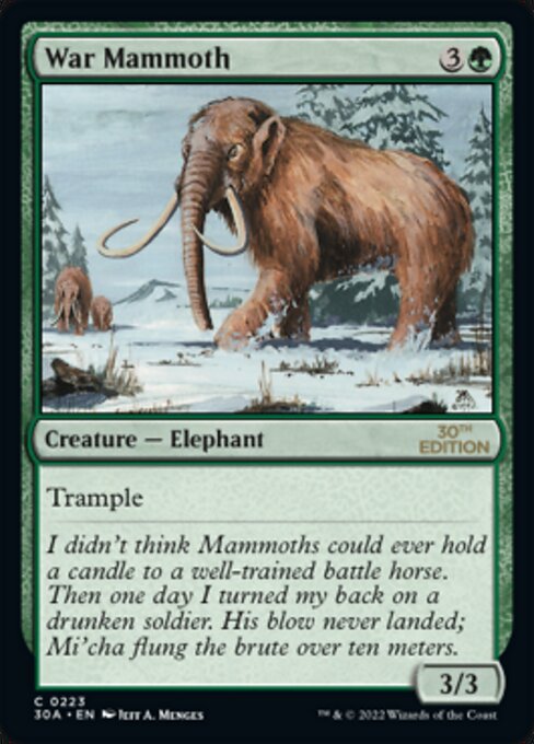 (英)ウォー・マンモス / War Mammoth【30A】 No.223 ※トーナメントで使用することはできません。