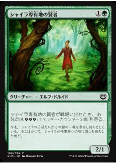 (日)【Foil】シャイラ専有地の賢者 / Sage of Shaila's Claim【KLD】 No.168