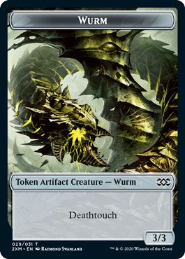 (英)ファイレクシアン・ワームトークン / Phyrexian Wurm Token【2XM-TOKEN】 No.029