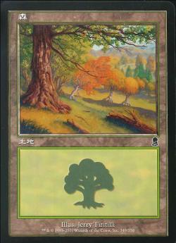 (日)【Foil】森 / Forest【ODY】 No.349