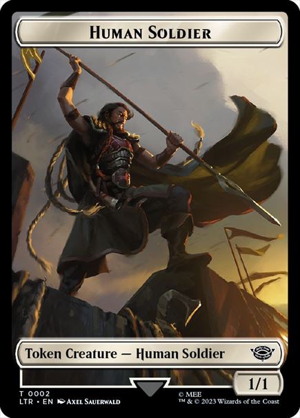 (英)人間・兵士トークン / Human Soldier Token【LTR-TOKEN】 No.002