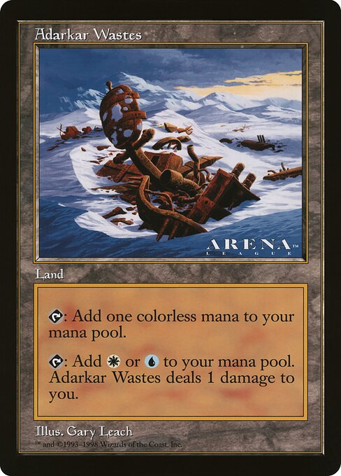 (英)アダーカー荒原 / Adarkar Wastes【PRM】 アリーナプロモ 【Oversized Card】 BIG-PRM-036 ※トーナメントで使用することはできません。