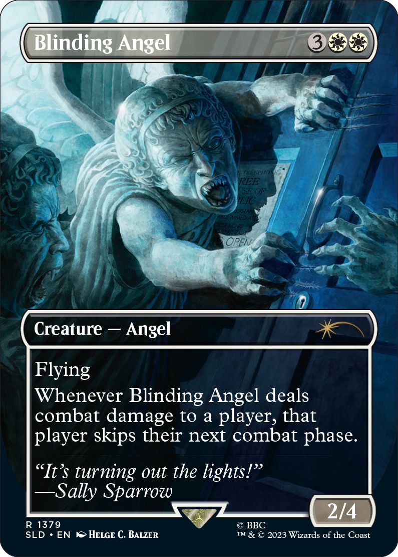 (英)【Foil】まばゆい天使 / Blinding Angel【SLD】Secret Lair x Doctor Who: The Weeping Angels No.1379