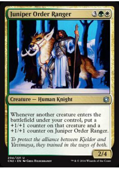(英)【Foil】柏槙教団のレインジャー / Juniper Order Ranger【CN2】 No.204