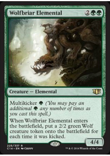 (英)狼茨の精霊 / Wolfbriar Elemental【C14】 No.225
