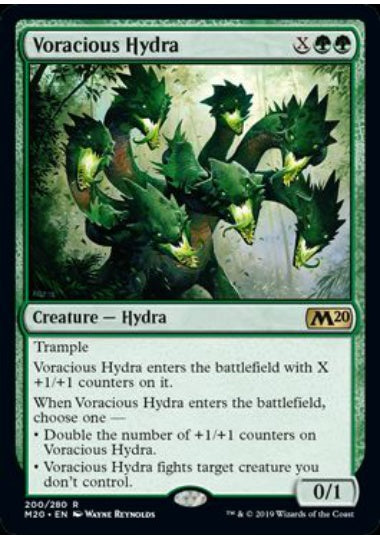 (英)【Foil】大食のハイドラ / Voracious Hydra【M20】 No.200