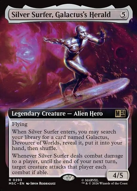 (英)ギャラクタスのヘラルド、シルバーサーファー / Silver Surfer, Galactus's Herald ★拡張枠★ 【MSC】 No.293