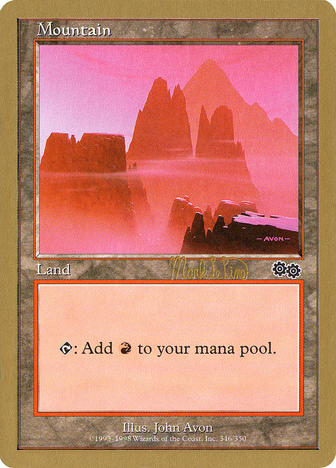 (英)山 / Mountain【WC99】 World Championship Decks 1999 Mark Le Pine 金枠 No.097