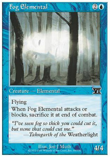 (英)濃霧の精霊 / Fog Elemental【6ED】 No.069