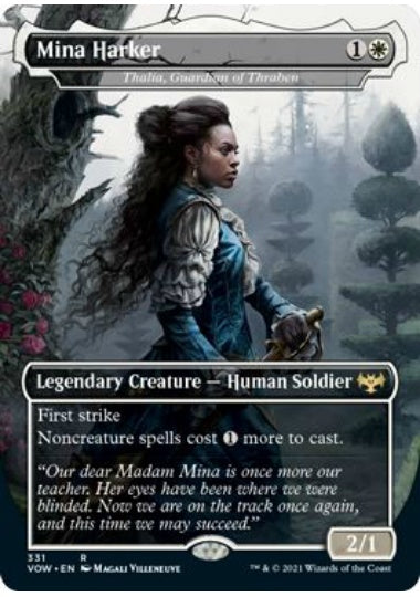 (英)ミナ・ハーカー / Mina Harker[スレイベンの守護者、サリア / Thalia, Guardian of Thraben] ★ボーダーレス★(ドラキュラシリーズ・カード) 【VOW】 No.331