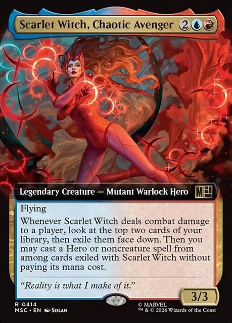 (英)魔性のアベンジャーズ、スカーレット・ウィッチ / Scarlet Witch, Chaotic Avenger ★拡張枠★ 【MSC】 No.414