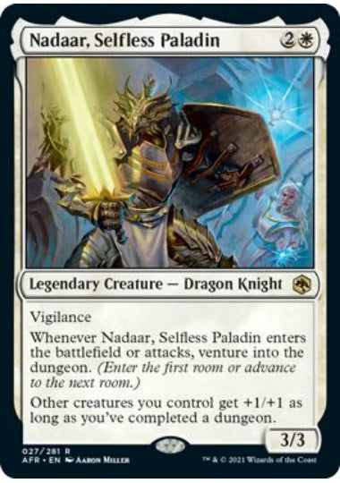 (英)無私のパラディン、ナダール / Nadaar, Selfless Paladin【AFR】 No.027