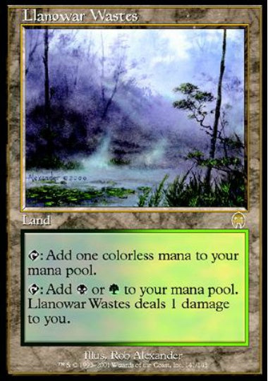 (英)ラノワールの荒原 / Llanowar Wastes【APC】 No.141