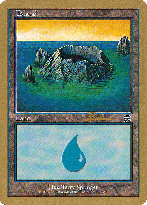 (英)島 / Island【WC01】 World Championship Decks 2001 Antoine Ruel 金枠 No.105