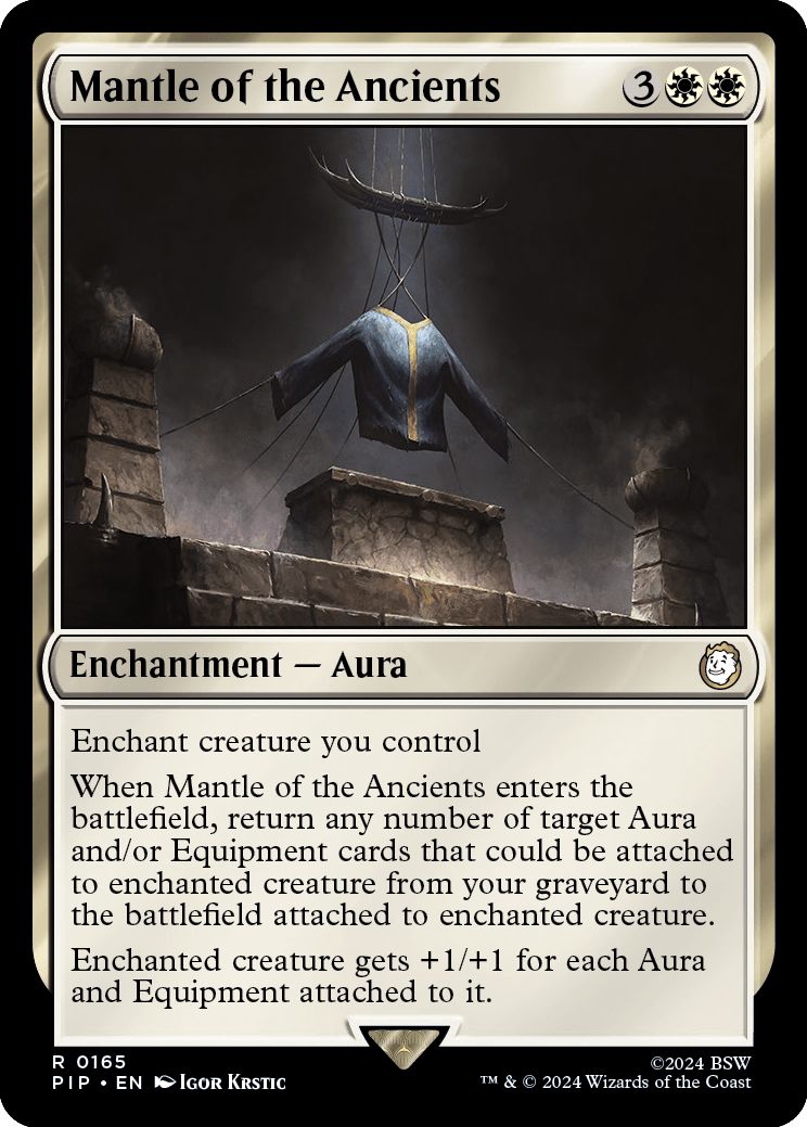 (英)【Foil】古き者のまとい身 / Mantle of the Ancients【PIP】 No.0165