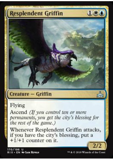 (英)【Foil】華麗なグリフィン / Resplendent Griffin【RIX】 No.170
