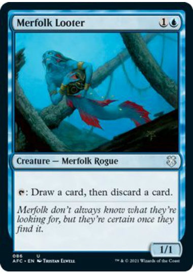 (英)マーフォークの物あさり / Merfolk Looter【AFC】 No.086