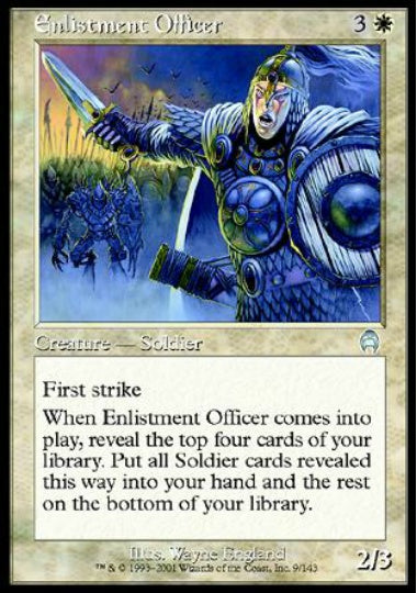 (英)【Foil】募兵官 / Enlistment Officer【APC】 No.009
