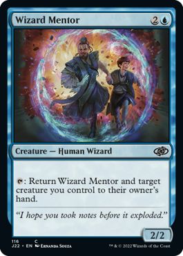 (英)魔術師の導師 / Wizard Mentor【J22】 No.116
