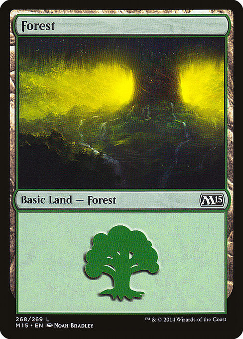 (英)【Foil】森 / Forest【M15】 No.268