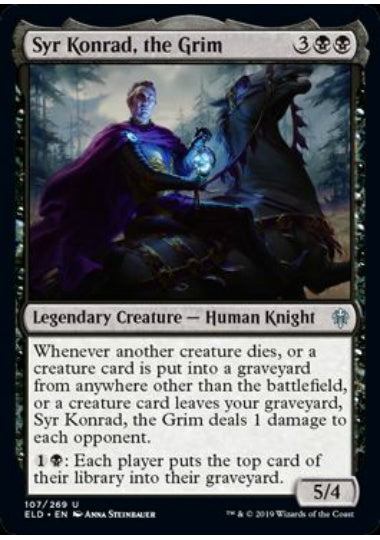 (英)厳格な者、コンラッド卿 / Syr Konrad, the Grim【ELD】 No.107