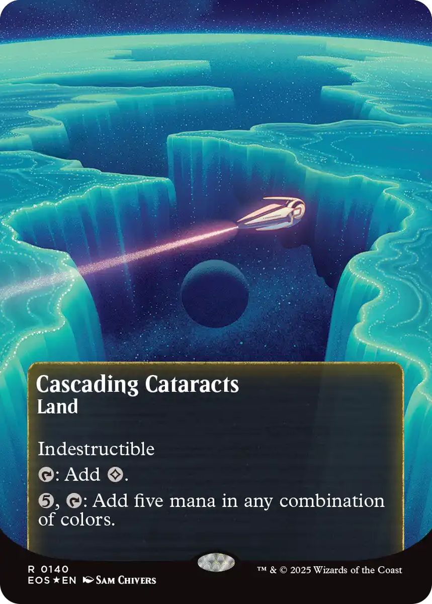 (英)【ギャラクシーFoil】大瀑布 / Cascading Cataracts ★ボーダーレス★(「星景ポスター」) 【EOS】 No.140