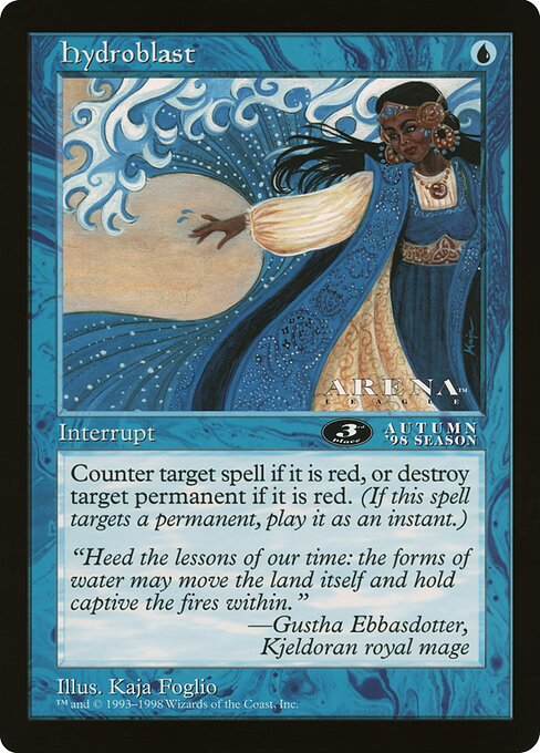 (英)水流破 / Hydroblast【PRM】 アリーナプロモ 3rd Place 【Oversized Card】 BIG-PRM-069 ※トーナメントで使用することはできません。