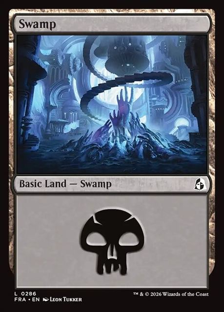 (英)【Foil】沼 / Swamp【FRA】 No.286