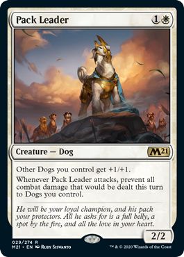 (英)【Foil】群れを導くもの / Pack Leader【M21】 No.029