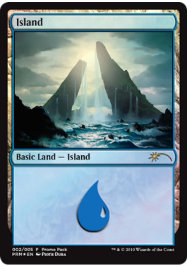 (英)【Foil】島 / Island【PRM】 基本セット2020 プロモパックプロモNo.070