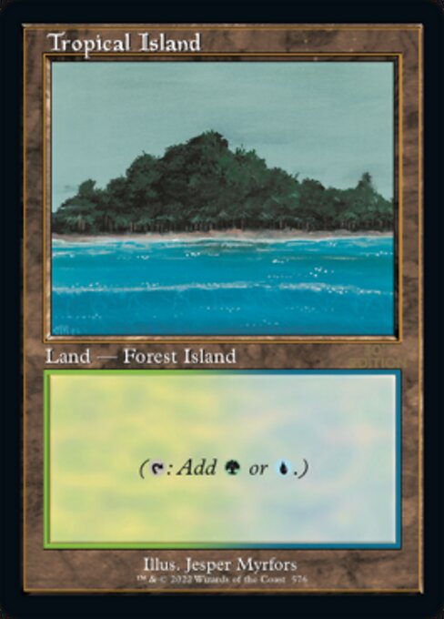 (英)Tropical Island【30A】 旧枠加工カード No.576 ※トーナメントで使用することはできません。