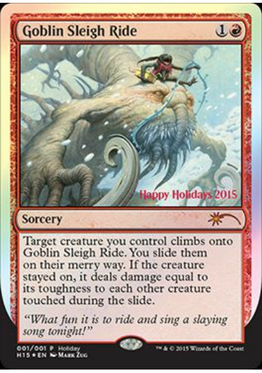 (英)【Foil】Goblin Sleigh Ride【PRM】ホリデーギフトカードプロモ No.049