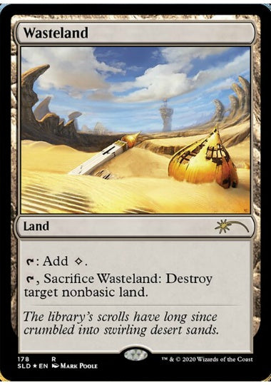 (英)【Foil】不毛の大地 / Wasteland【SLD】Artist Series: Mark Poole No.178
