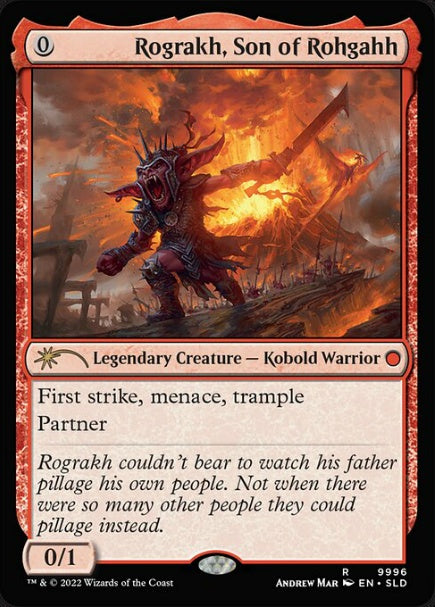 (英)【Foil】ロフガフフの息子、ログラクフ / Rograkh, Son of Rohgahh【SLD】Finally! Left-Handed Magic Cards No.9996