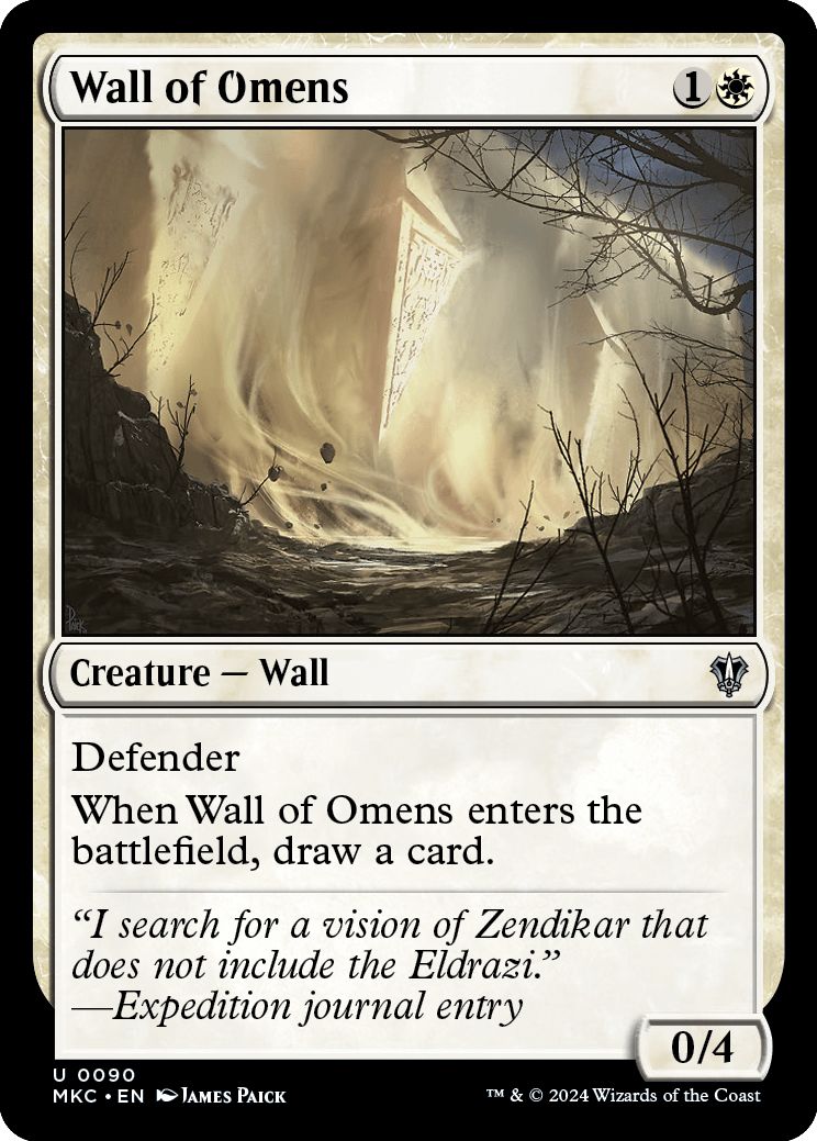 (英)前兆の壁 / Wall of Omens【MKC】 No.090