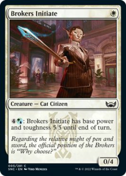 (英)【Foil】斡旋屋一家の新入り / Brokers Initiate【SNC】 No.005