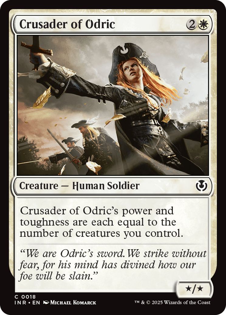 (英)【Foil】オドリックの十字軍 / Crusader of Odric【INR】 No.018