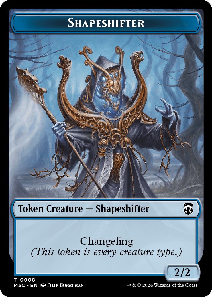 (英)多相の戦士トークン / Shapeshifter Token No.008 - ドラゴントークン / Dragon Token【M3C-TOKEN】 No.012