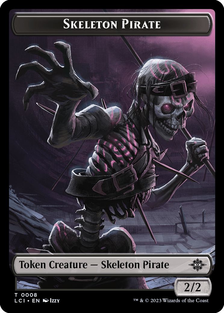 (英)スケルトン・海賊トークン / Skeleton Pirate Token No.008 - 地図トークン / Map Token【LCC-TOKEN】 No.017