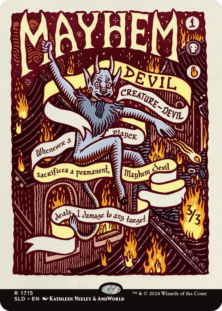 (英)【Foil】波乱の悪魔 / Mayhem Devil【SLD】Prints of Darkness No.1715