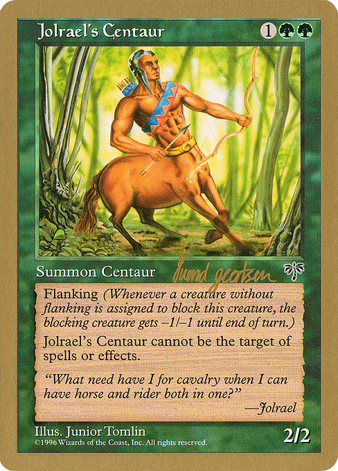 (英)ジョルレイルのケンタウルス / Jolrael's Centaur【WC97】 World Championship Decks 1997 Svend Geertsen 金枠 No.064